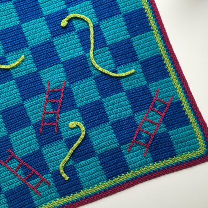 Snakes and Ladders Blanket Crochet pattern by Chloe Bailey