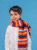 Super Striped Scarf - Free Knitting Pattern For Kids in Paintbox Yarns Chenille by Paintbox Yarns