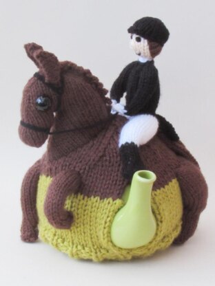 Dressage Horse and Rider Tea Cosy