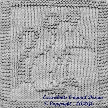 PAPA MOUSE Cloth - knitting pattern