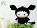 Black Angus Cow Doll named Lexi. Toy from the Tanoshi series.