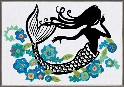 Design Works Mermaid Silhouette Needle Felting Kit - 11 x 16