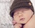 Newsboy Visor Hat With Strap Crochet Pattern 197