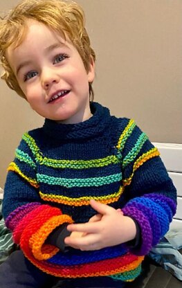 Multicolor Jumper And Hat