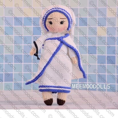 Mother Teresa. Knitting Doll Pattern.