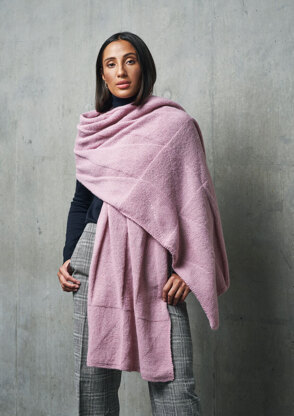 Coleman Street Wrap in Rowan Alpaca Classic (Fr) - Downloadable PDF