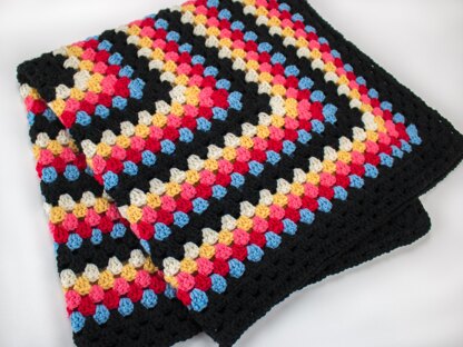 Vintage Inspired Infinity Granny Square Crochet Blanket