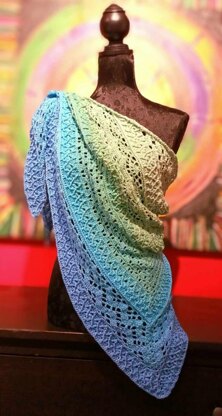 Triangular Scarf "Rhytia"