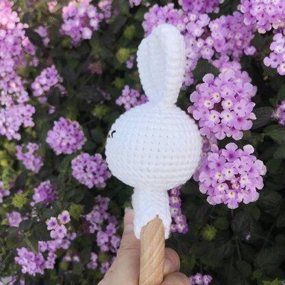 Bunny Crochet Pattern,Crochet Bunny Rabbit Pattern,Crochet Rattle,Crochet Toy Pattern