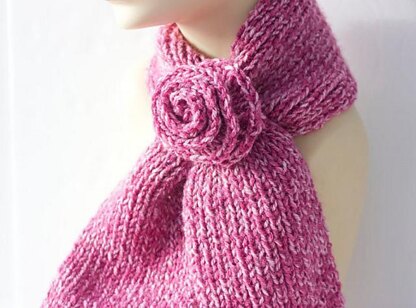 Stay in Place Flower Key Hole Scarf