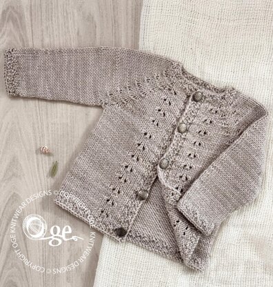 Dimples Top Down Cardigan - P291