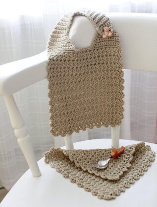 Little Star Bib and Washcloth