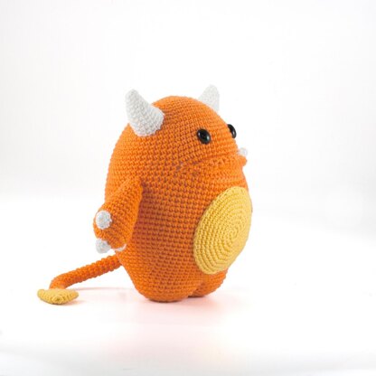 Mr. Orange Monster Amigurumi