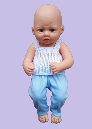Vest and Pants for Baby Doll