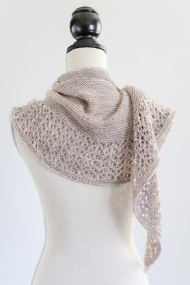 Touch Of Lace Crescent Shawl