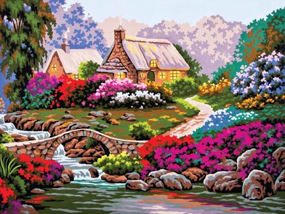 Grafitec Garden by Old Stone Bridge Tapestry Kit - 30cm x 40cm