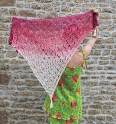 Autumn Falling Leaves Shawl