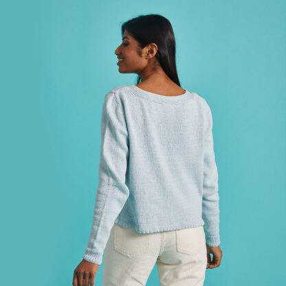 Head In The Clouds Jumper - Free Sweater Knitting Pattern For Women in Paintbox Yarns Cotton 4 Ply by Paintbox Yarns