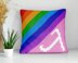 Rainbow Pillow LGBT Pride Lambda Mini C2C Diagonal Crochet Pattern