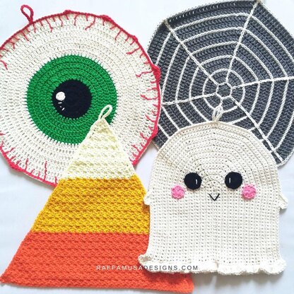 Halloween Eyeball Dishcloth