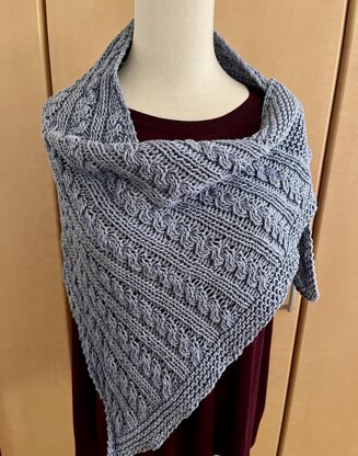 Cabletide Shawl