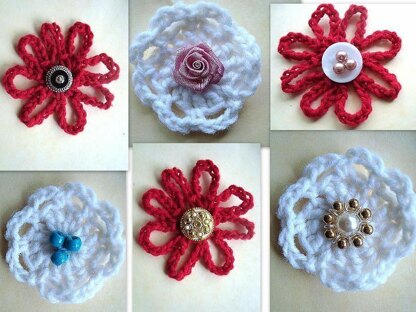 Easy Flower Applique | Crochet Pattern by Ashton11