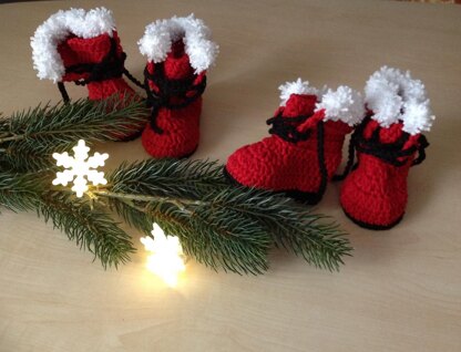 Santa Baby Boot & Hat Set N 334