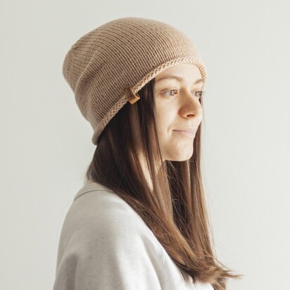 Slouchy Beanie for women+ Super easy knit hat + VIDEO