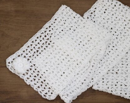Lace Scarf with Flower
