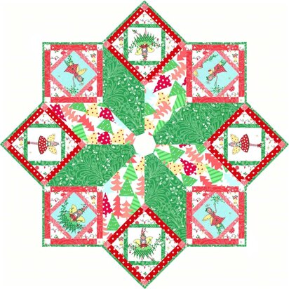 Michael Miller Fabrics Hollywood Pixie Tree Skirt - Downloadable PDF