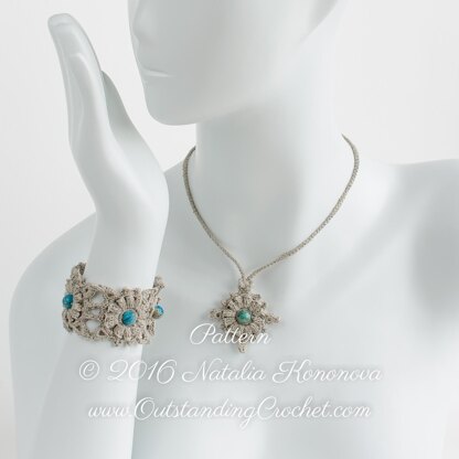 Windrose Bracelet & Necklace Set