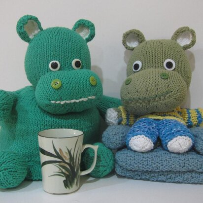Two Hippos - knitting pattern