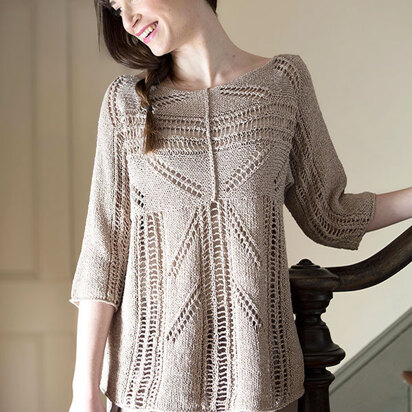 Zircon Lace Pullover in Berroco Fuji Aran