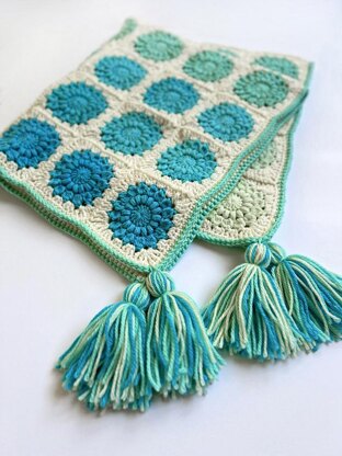 Azure Harmony Baby Blanket