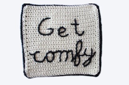 Get Comfy Crochet Pillow