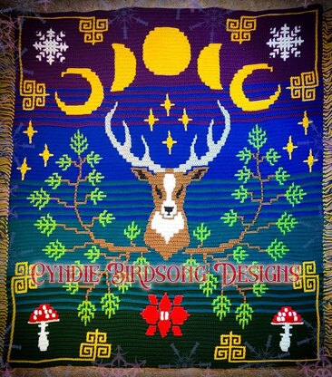 Winter Solstice Magic - overlay mosaic blanket