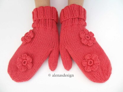 Flower Mittens