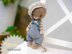 Crochet Pattern Doll clothes - Outfit Cute Little Boy for bunny toy