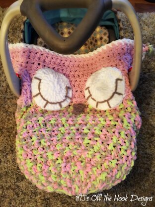 Sleepy Owl Car Seat Cozy