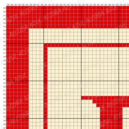 C2C Crochet Pattern Initial Letter P Blanket Baby Shower Stroller Name Christmas Throw