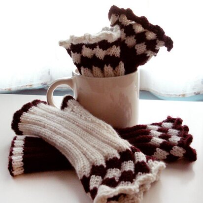 Checkerboard mitts