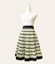 Granny Stripe Tiered skirt