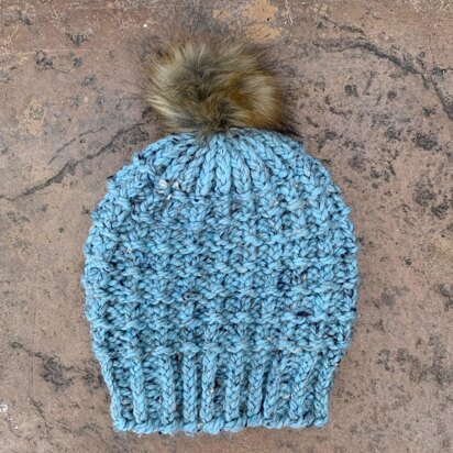 Blue Mesa Beanie - a loom knit pattern