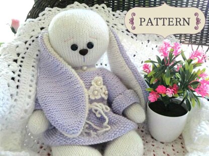 Pattern Knitted Bunny