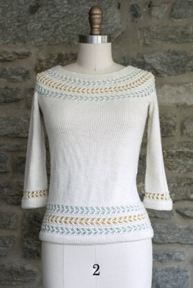 Bizcocho Sweater in Manos del Uruguay Silk Blend Semi-Solid - 2014B