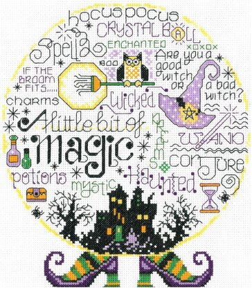 Imaginating Let's Be Magical Cross Stitch Kit - 8.3in x 9.4in