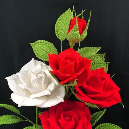 Hybrid Tea Rose Crochet Pattern