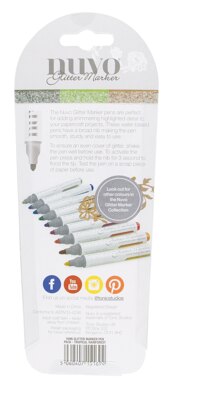 Tonic Studios Nuvo Glitter Markers 3/Pkg - Tropical Rainforest