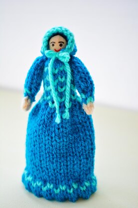 Queen Victoria Peg Doll Knitting Pattern - Free Knitting Pattern