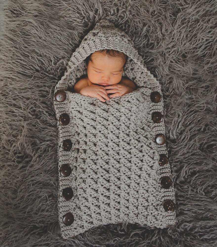 Windchill Hooded Button Up Baby Cocoon Crochet pattern by Crochet by Jennifer LoveCrafts